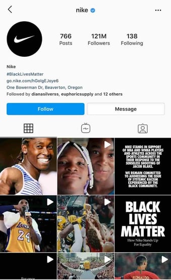 nike instagram profile